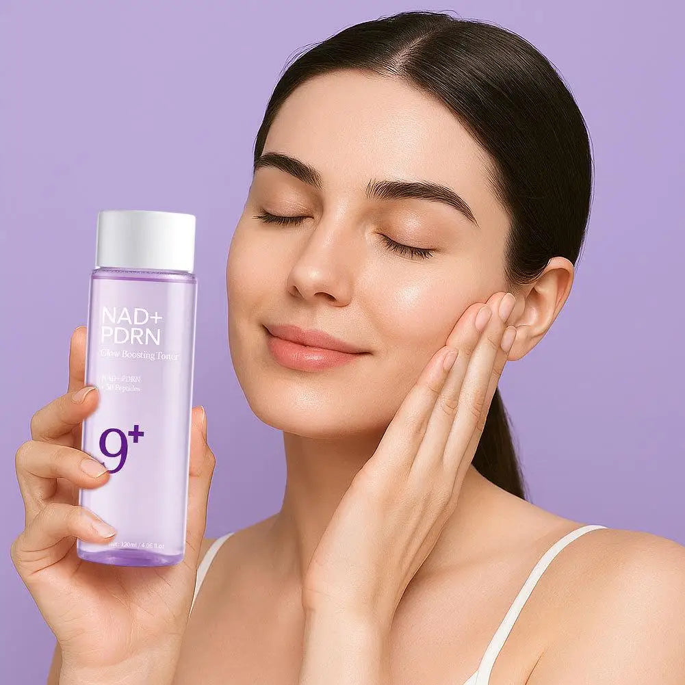 9+ NAD+ PDRN Glow Boosting Toner Firms Lifts Hydrates Moisturizes Reduces Fine Lines Soothes Repairs Damaged Skin Barrier